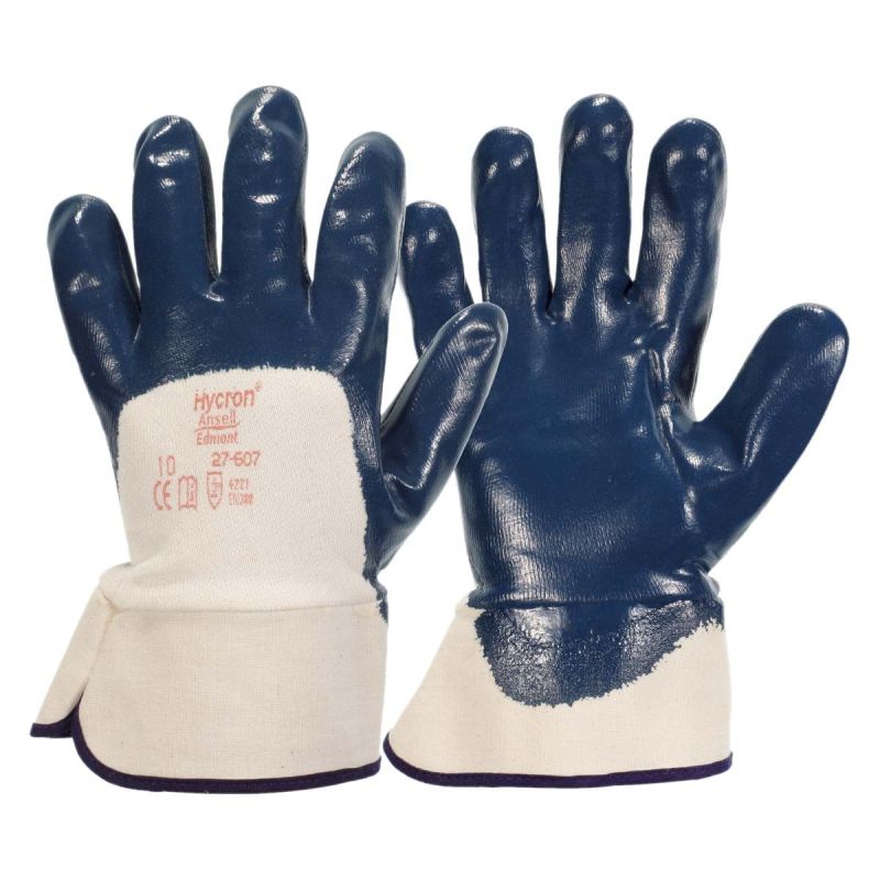 Guanti Da Lavoro In Cotone Con Grip PVC - FACTOR 12, Confezione Da 2 Paia, Taglia Unica